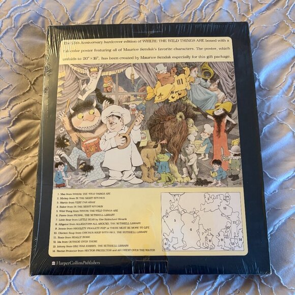 RARE & SEALED "Where The Wild Things Are" 25th Anniversary Poster & Book Set - Picture 4 of 4